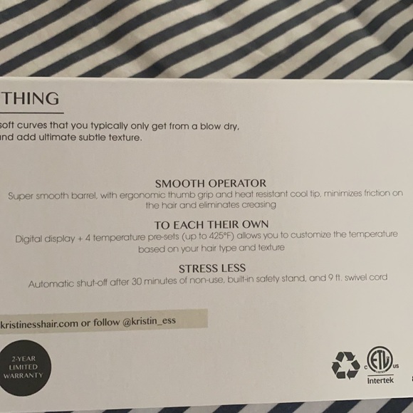 Kristin Ess 2” soft bend curling iron - Picture 4 of 7